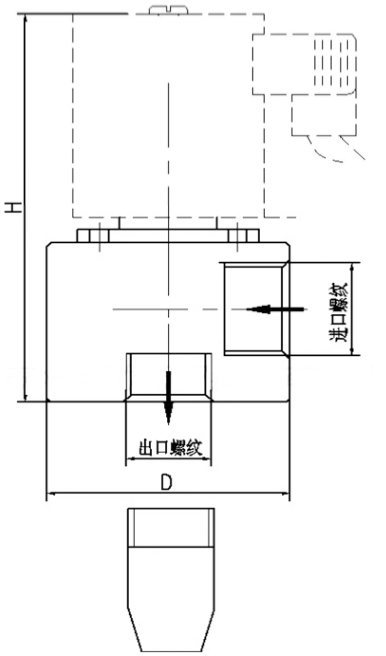 加藥塑料電磁閥結構圖